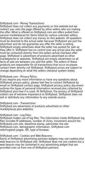 shiftyboot privacy