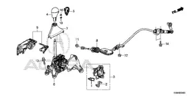 54700-tx6-a81 Acura Genuine Escutcheon Set Console