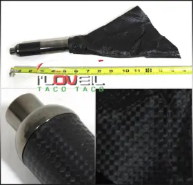 Ebh-001bk-365-j9 Ajp Distributors Jdm Emergency E-brake Handle With Carbon Fiber Boot Universal Replacement Upgrade #3