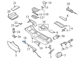4d0711327a Audi 1997-2002 A8 - Emergency / Parking Brake Handle #3