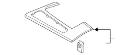 4k1-863-969-f-2ya Audi Genuine Trim Cover 4k1-863-969-f-2ya Audi Genuine Trim Cover