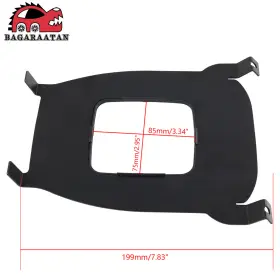 Egr015-bk-bhw Bagaraatan Black Aluminum For Maxim Shift Boot Delete Cover Plate Honda Civic 1996-2000 #2