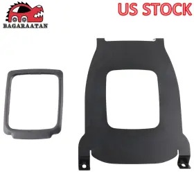 Egr015-bk-bhw Bagaraatan Black Aluminum For Maxim Shift Boot Delete Cover Plate Honda Civic 1996-2000