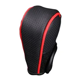 Kfh002 Bcsmmcar Genuine Leather Car Gear Shift Knob Covers Grip Handle Protector Cap For Mt/at