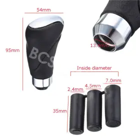 T74722 Bcsmmcar Car Leather Gear Stick Shift Knob Cover Handle Shifter Lever Interior Parts #3