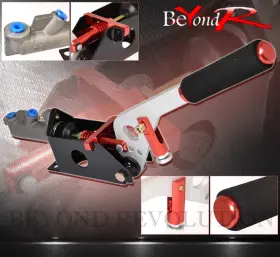 Beyond Revolution Ebh-101rd-565-h1 Red Aluminum Hydraulic Assist E-brake Emergency Hand Brake Handle Drift Locking