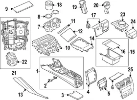 51-16-5-a0e-f79 Bmw Genuine 2022-2024 - Console Trim Panel