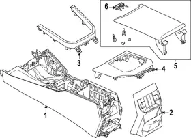 51-16-5-a44-3a4 Bmw Genuine Automatic Transmission Shift Cover Plate