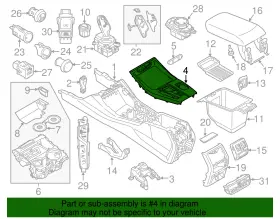 51-16-8-071-035 Bmw Genuine Shift Plate #2