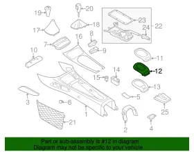 51167026236 Bmw Genuine Shift Panel #2