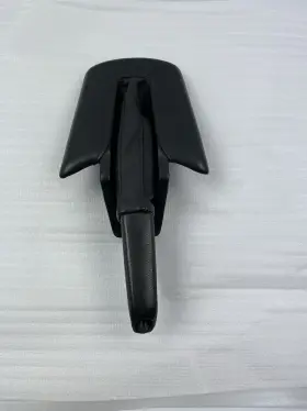 51168040639 Bmw 06-08 E85 E86 Z4 M Parking Brake Handle Boot Trim Black Nappa Leather Oem