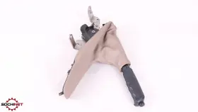 7893079 Bmw 99-02 Z3 E36 Handbrake Hand Brake Lever Leather Boot With Beige And Wood Oem #3