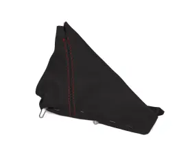 207437 Ca Leather Emergency Brake Boot - Black With Red Stitch For 1997-2004 C5 Corvette