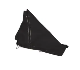 214774 Ca Leather Emergency Brake Boot - Black With White Stitch For 1997-2004 C5 Corvette