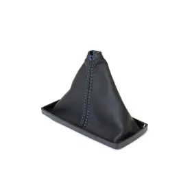 215037 Ca Leather Shift Boot - Black With Blue Stitching For 1977-1982 C3 Corvette