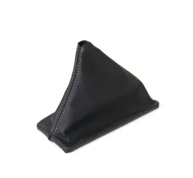 215046 Ca Leather Shift Boot-black With Slvr Stitch-man Elec O/d For 1984-1985 C4 Corvette