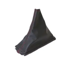 215064 Ca Leather Shift Boot-black With Red Stitching-manual Trans For 1989-1996 C4 Corvette