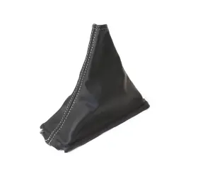 215065 Ca Leather Shift Boot-black With White Stitching-manual Tran For 1989-1996 C4 Corvette