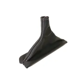 Ca 215085 Leather Shift Boot-black With White Stitching-automatic For 1990-1996 C4 Corvette