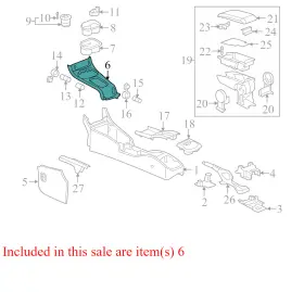 15212326 Chevrolet 15212331 2007 Cobalt Automatic Transmission Shift Cover Plate