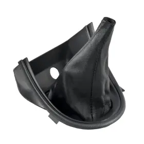 F4zz-6304567 Daniel Carpenter Reproductions 1994-1998 Mustang Black Shifter Trim Bezel And Leather Shift Boot