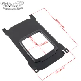 Egr016-bk-d Doubleautoparts Black For 1994 1995 1996-01 Acura Integra Shift Boot Delete Cover Plate Aluminum #2