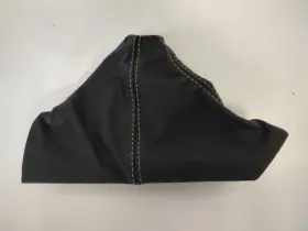 Dsv-c6-eb-b-g Dsvettes 2005-2013 C6 Corvette Emergency Brake Boot Black Leather With Green Stitching