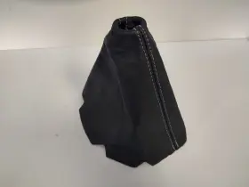 Dsvettes Dsv-c6-msb-b-w 2005-2013 C6 Corvette Manual Shift Boot Black Leather With White Stitching