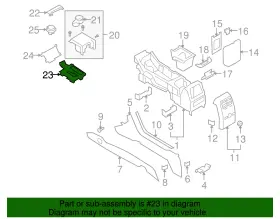 Aa5z-54045a76-da Ford Genuine Panel Assembly Console #2