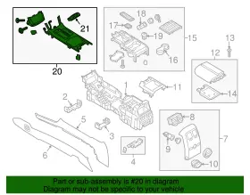Da5z-54045a76-ea Ford Genuine Panel Assembly Console #2 Da5z-54045a76-ea Ford Genuine Panel Assembly Console #2