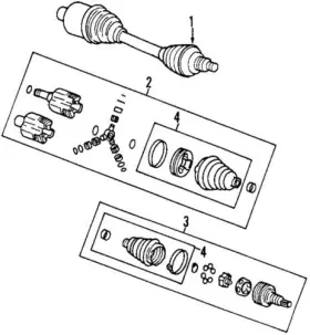 15269555 Gm Genuine 1995-2007 Buick Pontiac Oldsmobile Lacrosse Joint Boot Kit