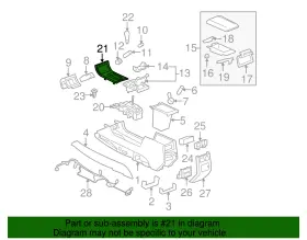15919051 Gm Genuine Plate Assembly-f/floor Console Trans Shft Opg Tr #2
