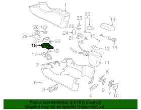 22650067 Gm Genuine Plate-f/floor Console Trans Shft Opg Tr Auto #2