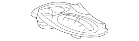 22650067 Gm Genuine Plate-f/floor Console Trans Shft Opg Tr Auto