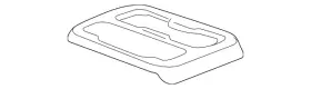 23121763 Gm Genuine Polar Silver Front Floor Console Trim Plate #2