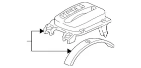 54710-s84-a82za Honda Genuine Shift Panel