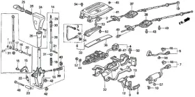 54711-ss0-a82 Honda Genuine Auto Trans Bezel
