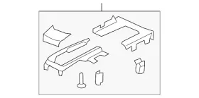 77296-tbf-a01za Honda Genuine Automatic Transmission Shift Cover Plate