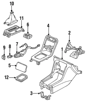 77299-sv4-000za Honda Genuine Shift Panel Insert