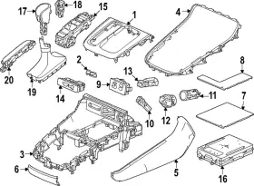 83420-3a0-a01za Honda Genuine Automatic Transmission Shift Cover Plate