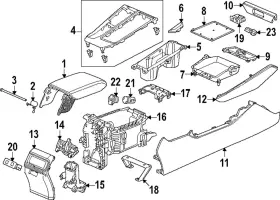 83432-30a-a01za Honda Genuine Center Panel