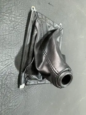 83414-sk7-950 Honda Acura 90-93 Integra Manual Shift Boot Change Lever Leather Black 83414-sk7-9 Oem #2