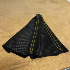 3-skb-01f-bkyl Hoso Racing Carbon Fiber Yellow Stitch Universal Shift Boot Cover Kit For Manual Car Truck