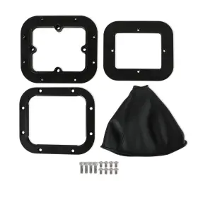 115500hst Hurst Billet Shifter Boot And Bezel - Rectangular Black Finish