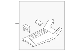 84650-c2000-try Hyundai Genuine Automatic Transmission Shift Cover Plate