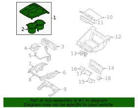 84650-cw000-uay Hyundai Genuine Cover Assembly #2 84650-cw000-uay Hyundai Genuine Cover Assembly #2