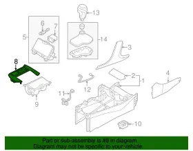 84651-3v900-vw3 Hyundai Genuine Shift Panel #2
