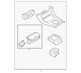 96941-5df2b Infiniti Genuine Shift Panel