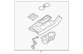 84650-d9890cn5 Kia Genuine Upper Console