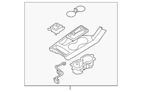 84650-d9900wk Kia Genuine Upper Console